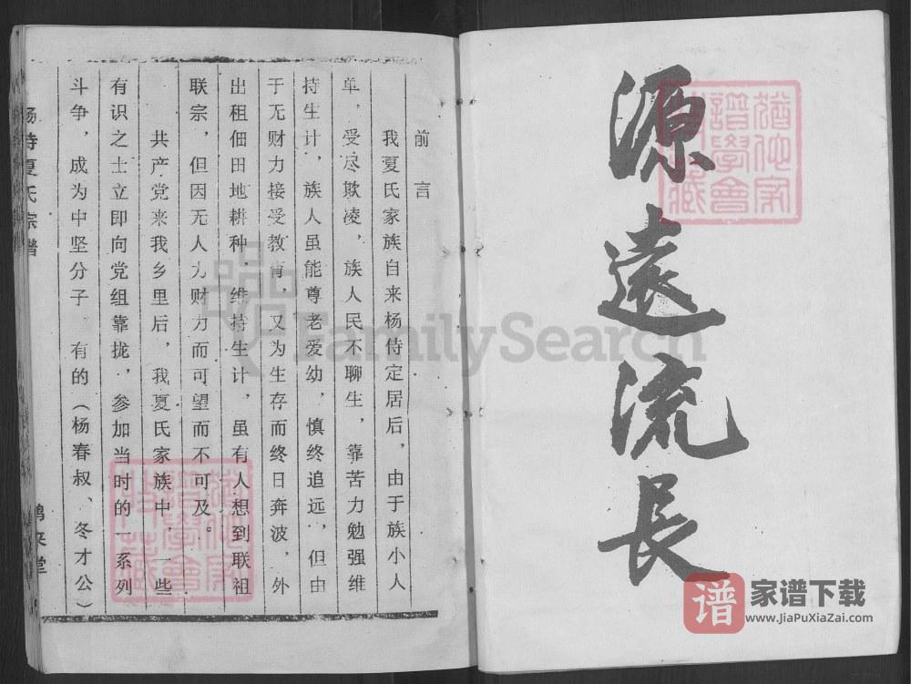 图片[1]-江苏盐城盐都区杨侍夏氏宗谱（鹤来堂）PDF高清电子版下载-家谱下载