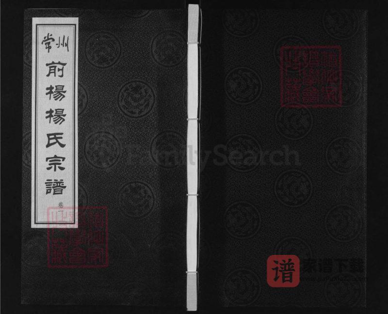 江苏常州前杨杨氏宗谱(四知堂)PDF高清电子版下载-家谱下载