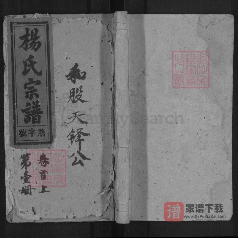 安徽安庆太湖县杨氏宗谱(四知堂)PDF高清电子版下载-家谱下载