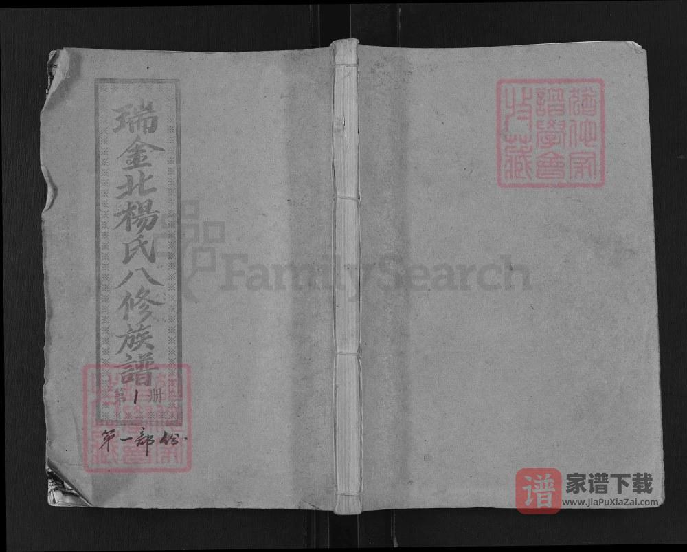 江西瑞金北关杨氏八修族谱PDF高清电子版下载