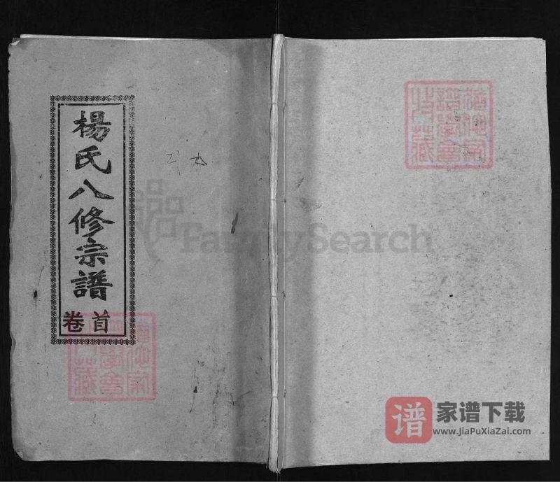 湖北黄冈杨氏八修宗谱(清白堂)PDF高清电子版下载-家谱下载