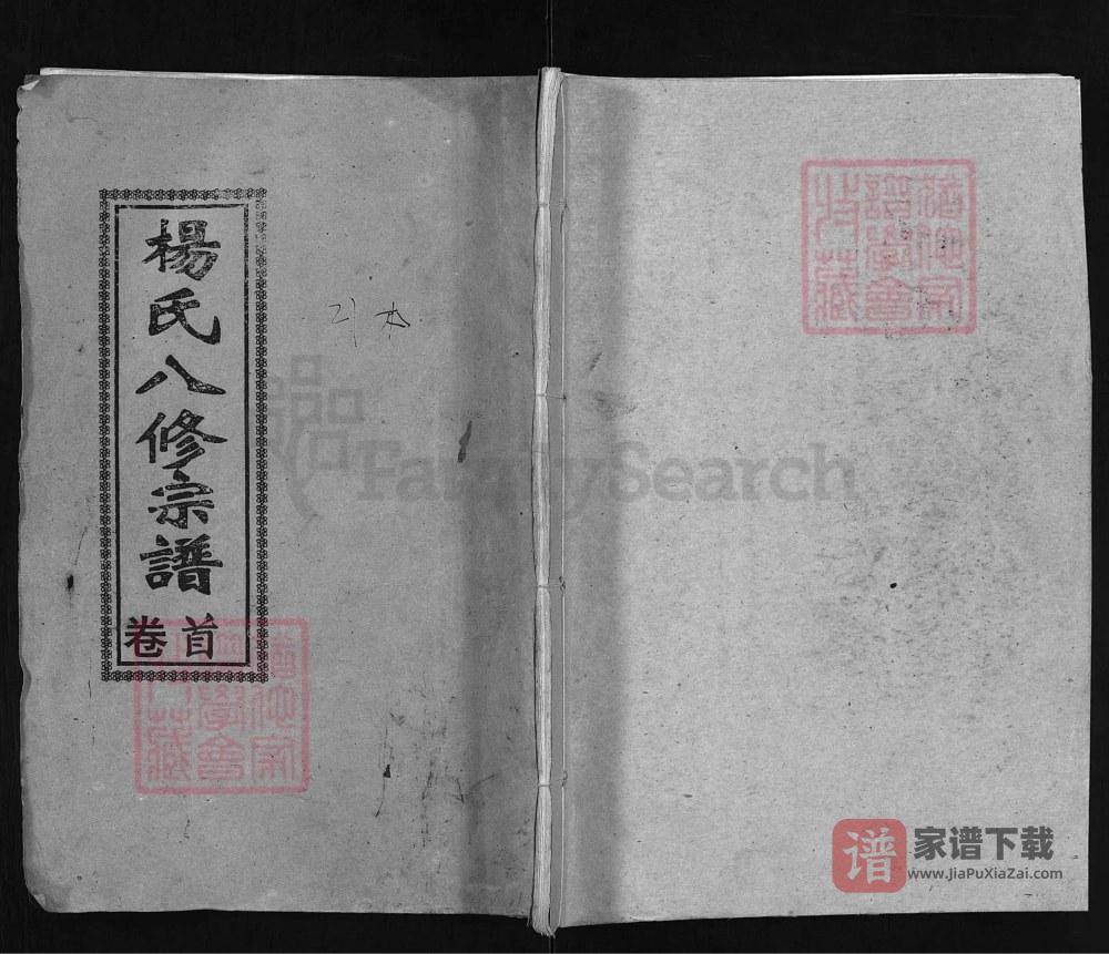 湖北黄冈杨氏八修宗谱（清白堂）PDF高清电子版下载