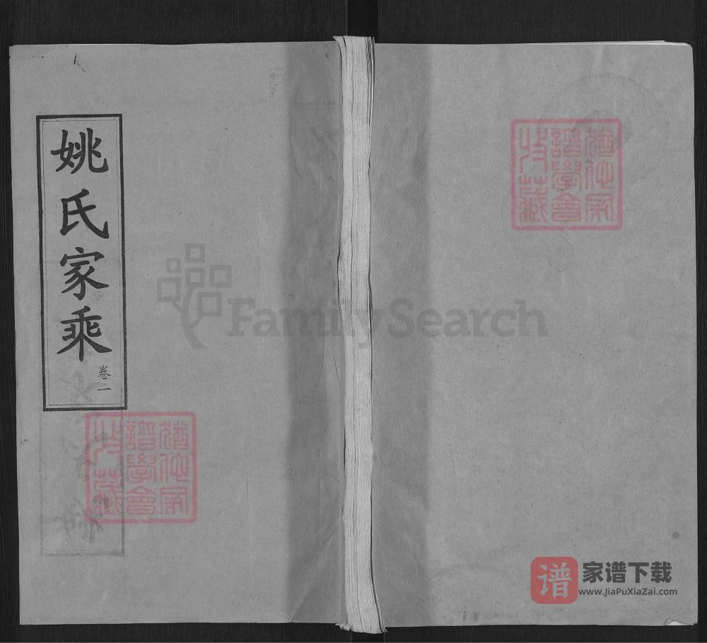 湖北武汉新洲区姚氏家乘（敦本堂）PDF高清电子版下载