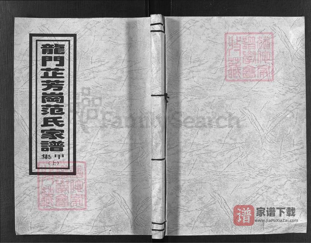 浙江兰溪龙门芷芳岗范氏家谱PDF高清电子版下载