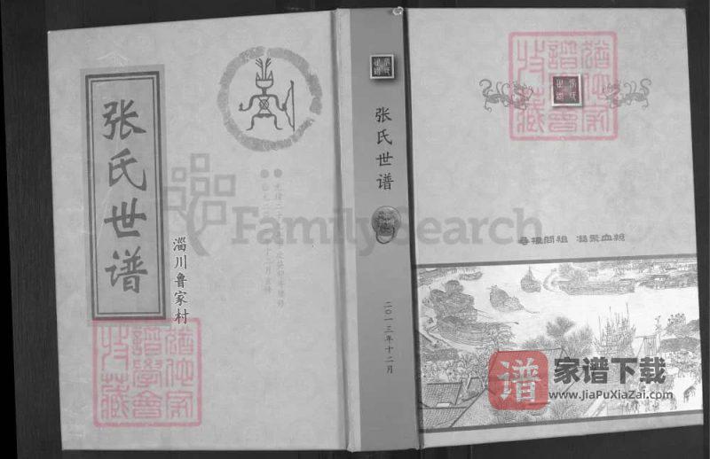 山东淄博淄川鲁家村张氏世谱PDF高清电子版下载-家谱下载