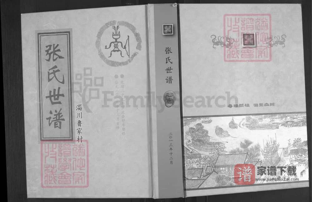 图片[1]-山东淄博淄川鲁家村张氏世谱PDF高清电子版下载-家谱下载