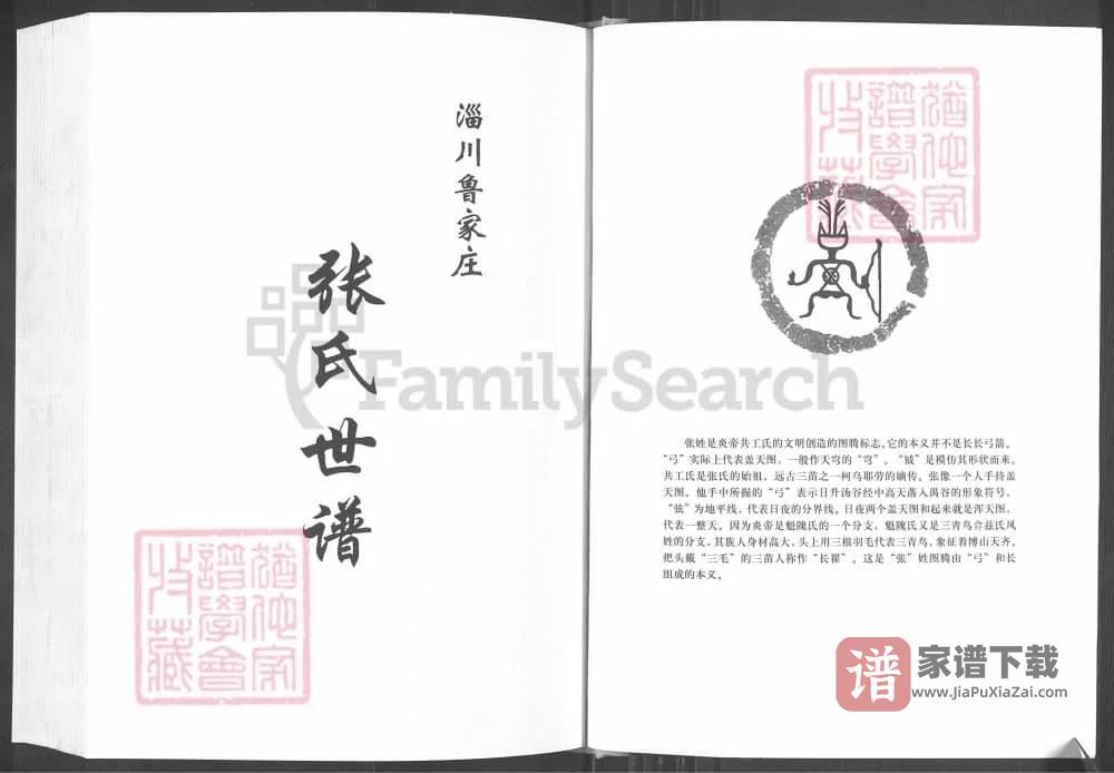 图片[2]-山东淄博淄川鲁家村张氏世谱PDF高清电子版下载-家谱下载