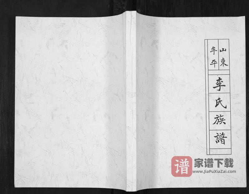 山东牟平李氏族谱PDF高清电子版下载-家谱下载