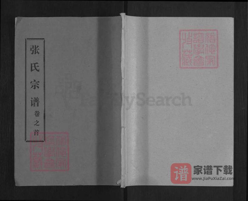 湖北黄冈张氏宗谱（百忍堂）PDF高清电子版下载-家谱下载