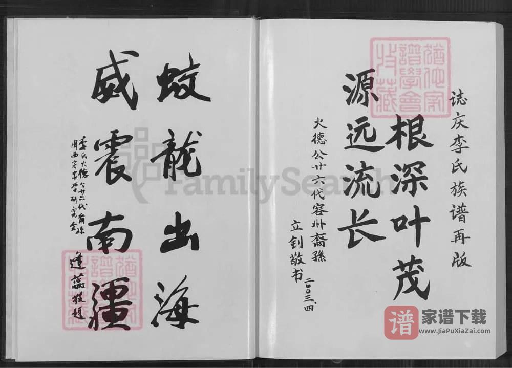 图片[2]-福建龙岩上杭李火德族谱（陇西堂）PDF高清电子版下载-家谱下载