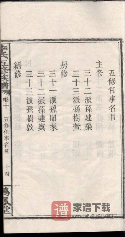 湖南湘乡石桥垅李氏族谱（鸣凤堂）PDF高清电子版下载-家谱下载