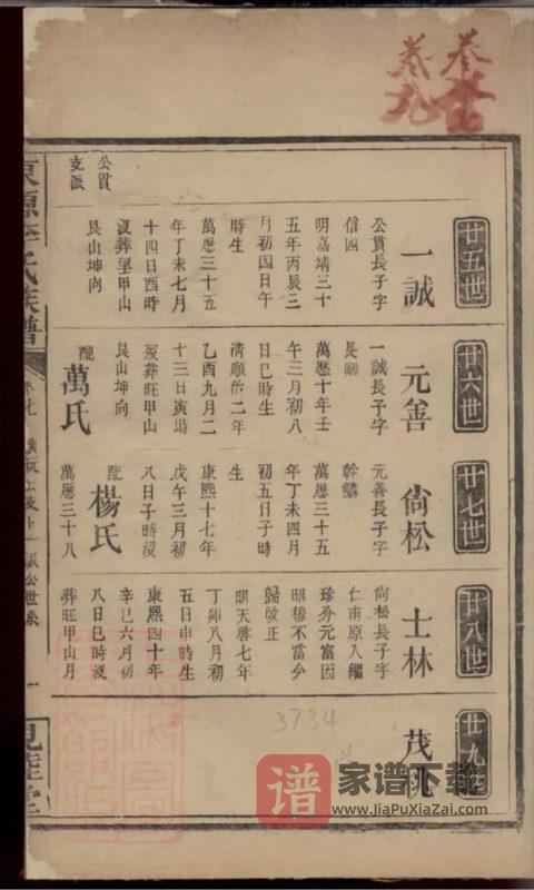 江西萍乡东源李氏族谱(亲睦堂)PDF高清电子版下载-家谱下载