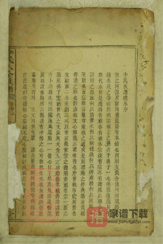 湖南岳阳李氏大全族谱（陇西堂）PDF高清电子版下载-家谱下载