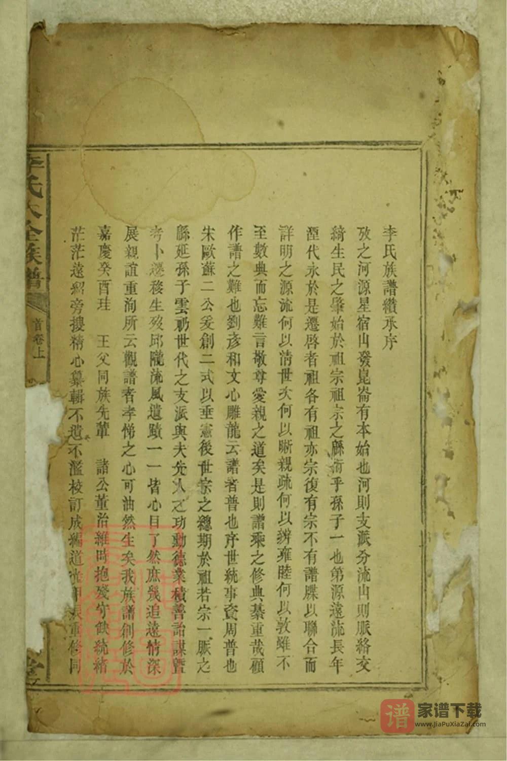 图片[1]-湖南岳阳李氏大全族谱（陇西堂）PDF高清电子版下载-家谱下载
