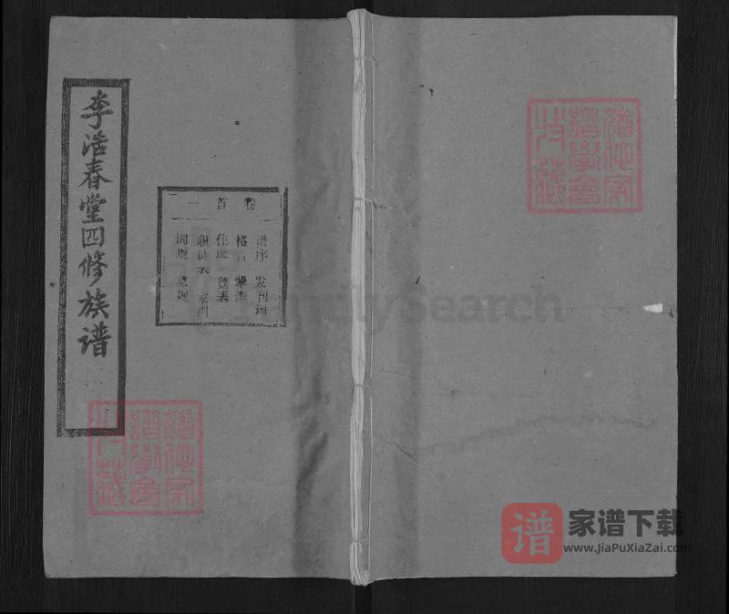 湖北黄冈浠水李氏四修族谱(青莲堂)PDF高清电子版下载-家谱下载