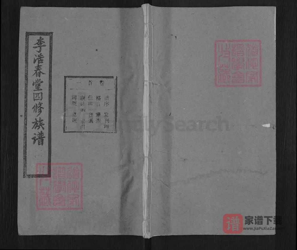 图片[1]-湖北黄冈浠水李氏四修族谱（青莲堂）PDF高清电子版下载-家谱下载