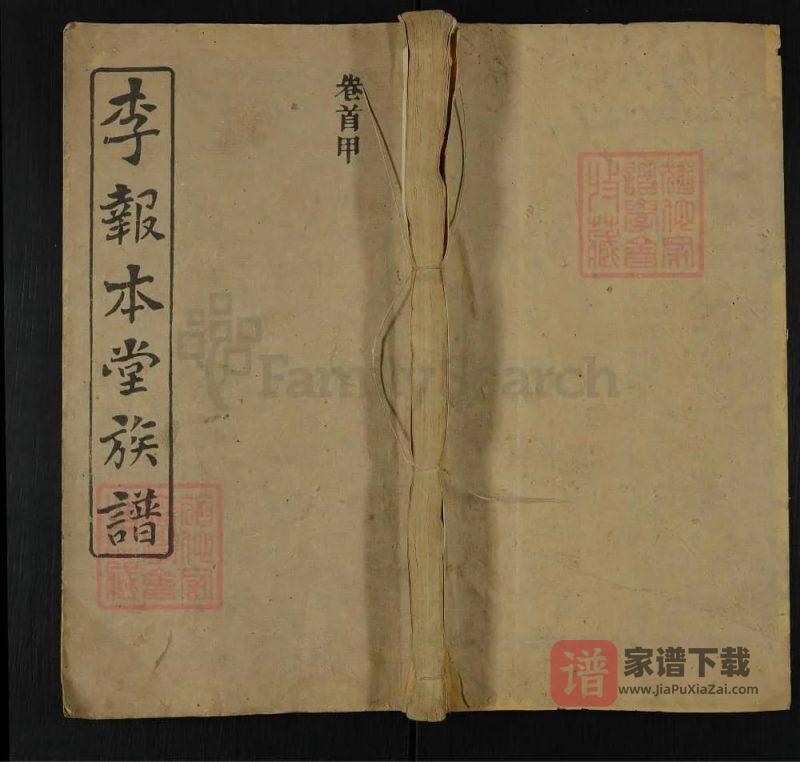 湖南湘乡李报本堂族谱PDF高清电子版下载-家谱下载