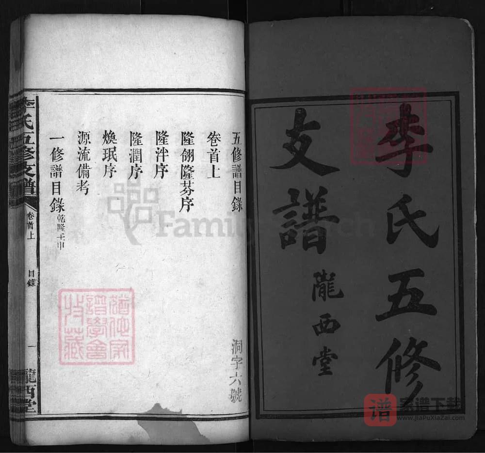 图片[2]-湖南益阳李氏五修支谱（陇西堂）PDF高清电子版下载-家谱下载