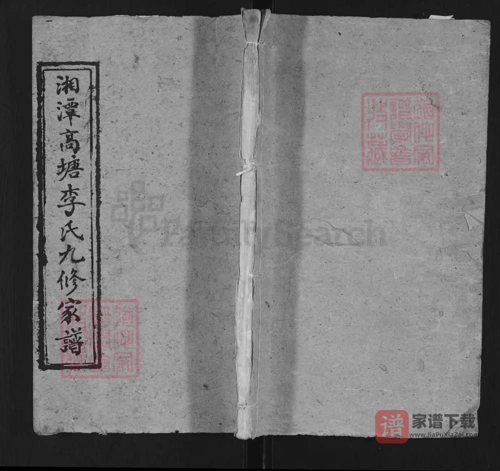 图片[1]-湖南湘潭高塘李氏九修家谱PDF高清电子版下载-家谱下载