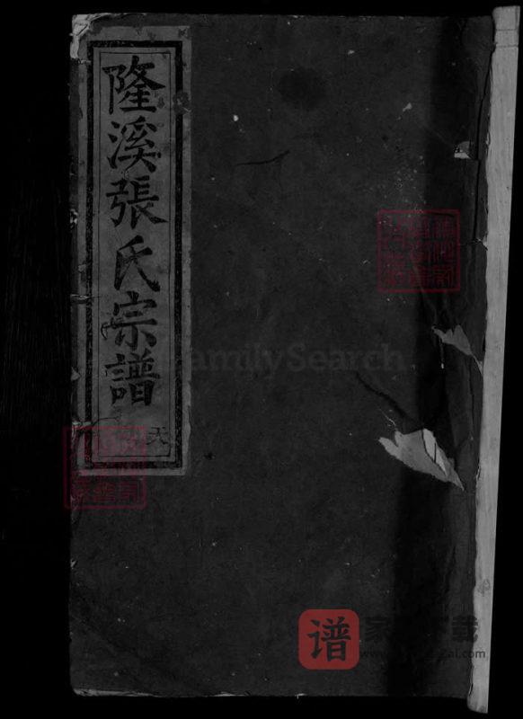 浙江金华浦江隆溪丽水张氏宗谱PDF高清电子版下载-家谱下载