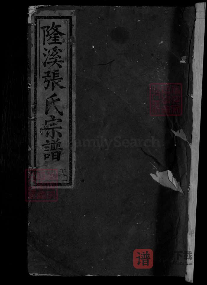 图片[1]-浙江金华浦江隆溪丽水张氏宗谱PDF高清电子版下载-家谱下载