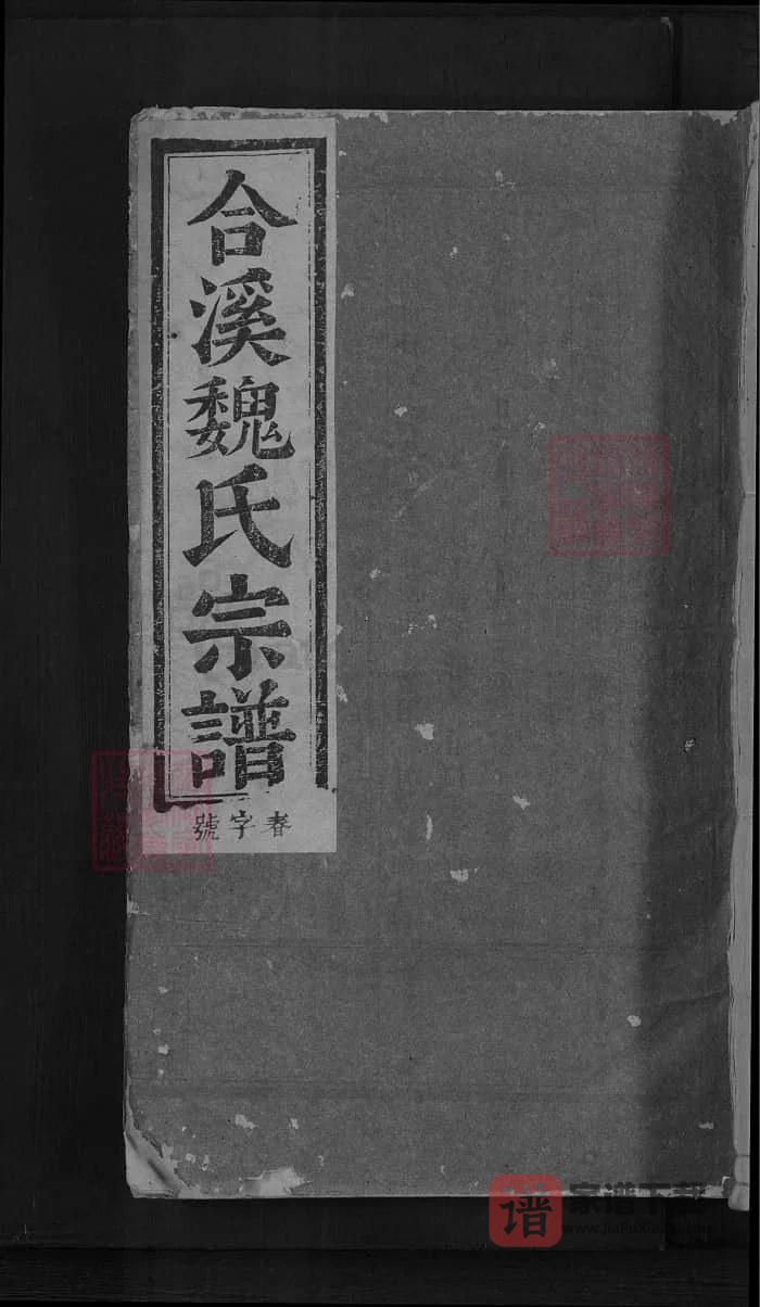 图片[1]-浙江金华浦江濮阳合溪魏氏宗谱PDF高清电子版下载-家谱下载