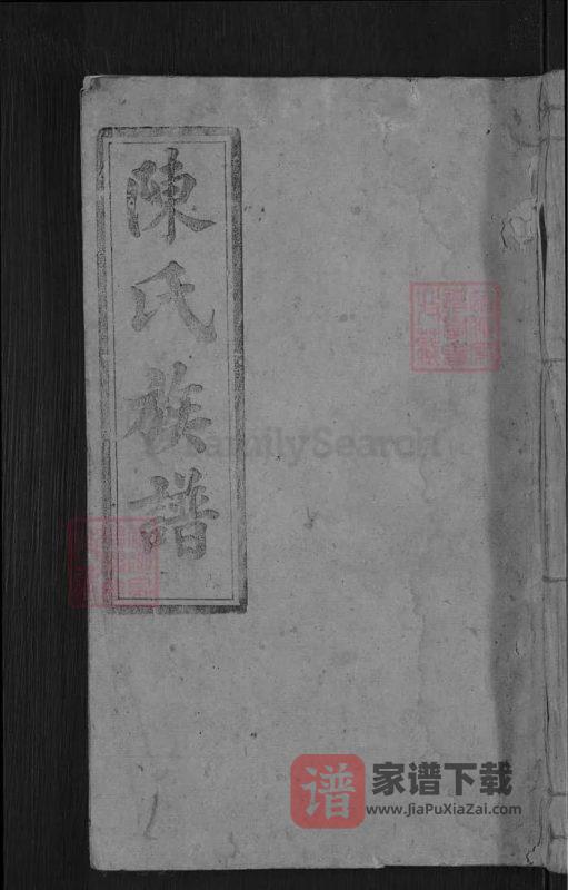 湖南桂东陈氏族谱PDF高清电子版下载-家谱下载