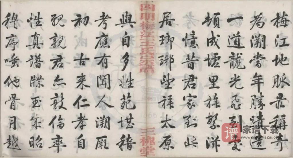 图片[1]-浙江宁波四明梅江王氏宗谱（三槐堂）PDF高清电子版下载-家谱下载
