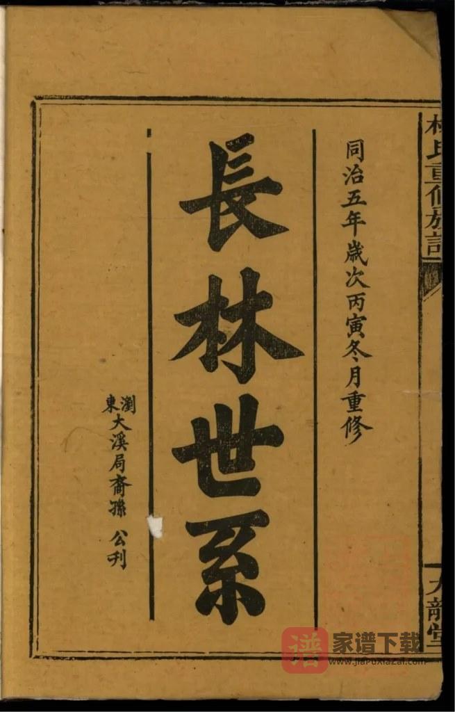 图片[2]-湖南浏阳林氏重修族谱（九龙堂）PDF高清电子版下载-家谱下载