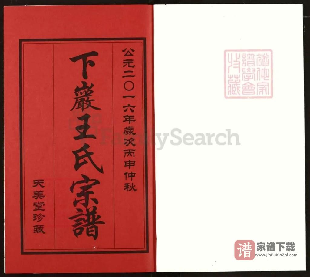 图片[2]-江苏常州武进下岩王氏宗谱（天美堂）PDF高清电子版下载-家谱下载