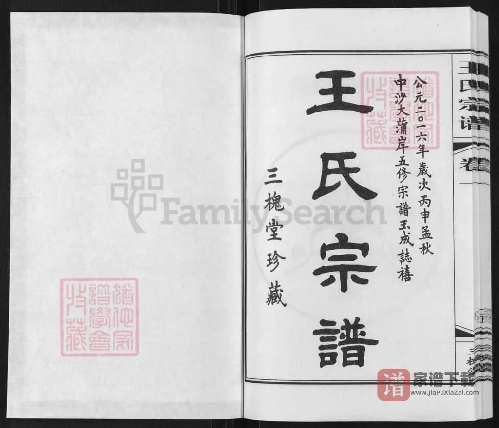 图片[2]-江苏常州中沙大蒲岸王氏宗谱（三槐堂）PDF高清电子版下载-家谱下载