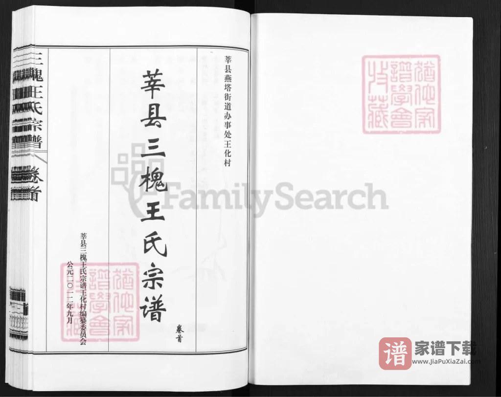 图片[2]-山东聊城莘县三槐王氏宗谱（三槐堂）PDF高清电子版下载-家谱下载