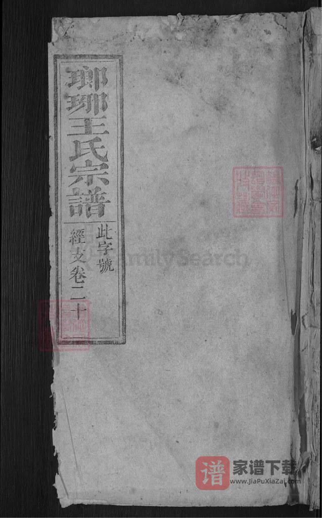 图片[1]-安徽潜山琅琊王氏宗谱（一本堂，民国11年本）PDF高清电子版下载-家谱下载