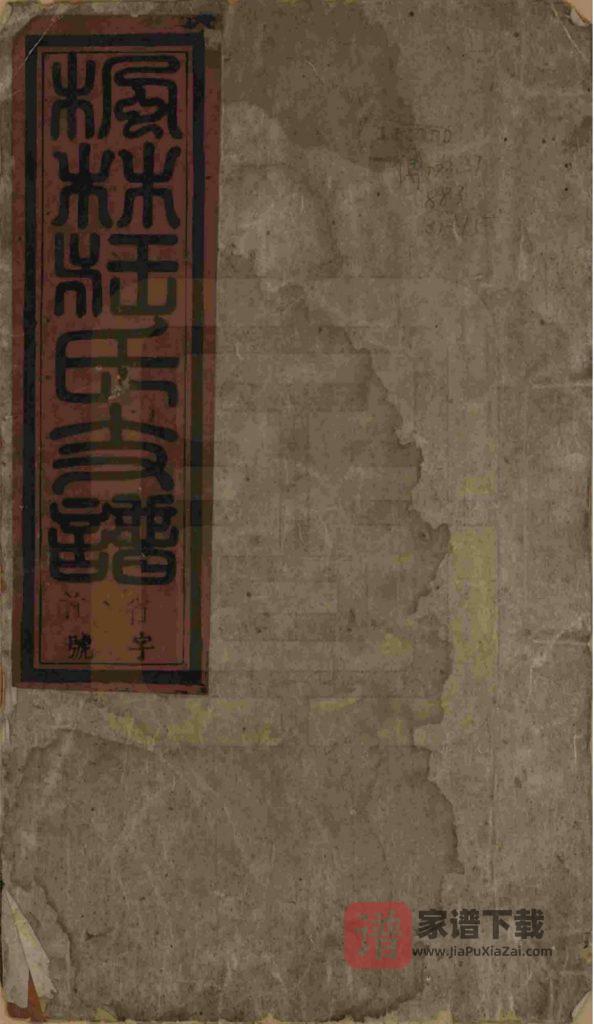 图片[1]-安徽桐城枫林汪氏支谱（存著堂）PDF高清电子版下载-家谱下载