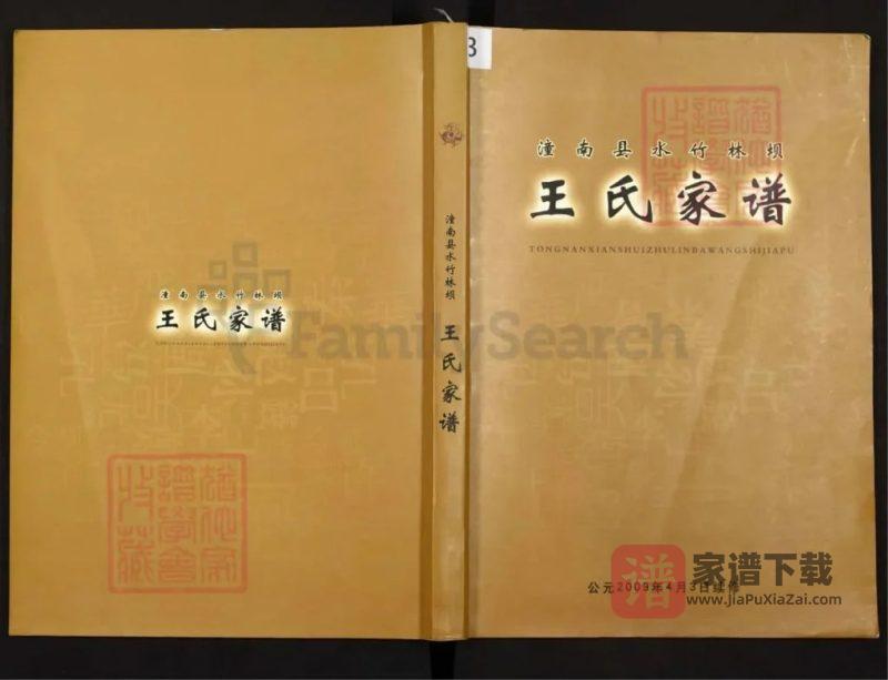 重庆潼南水竹林坝王氏家谱(三槐堂)PDF高清电子版下载-家谱下载