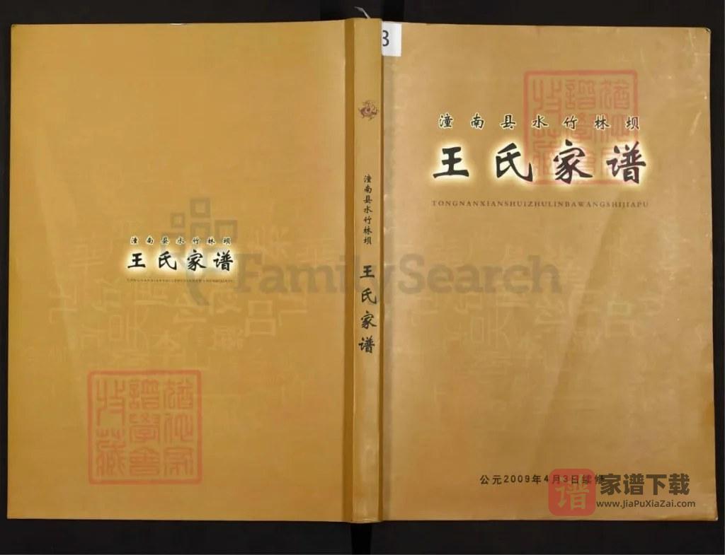 图片[1]-重庆潼南水竹林坝王氏家谱（三槐堂）PDF高清电子版下载-家谱下载