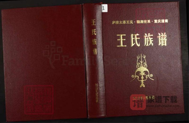 四川遂宁安居区庐陵太原王氏赣湘世系重庆潼南王氏族谱PDF高清电子版下载-家谱下载