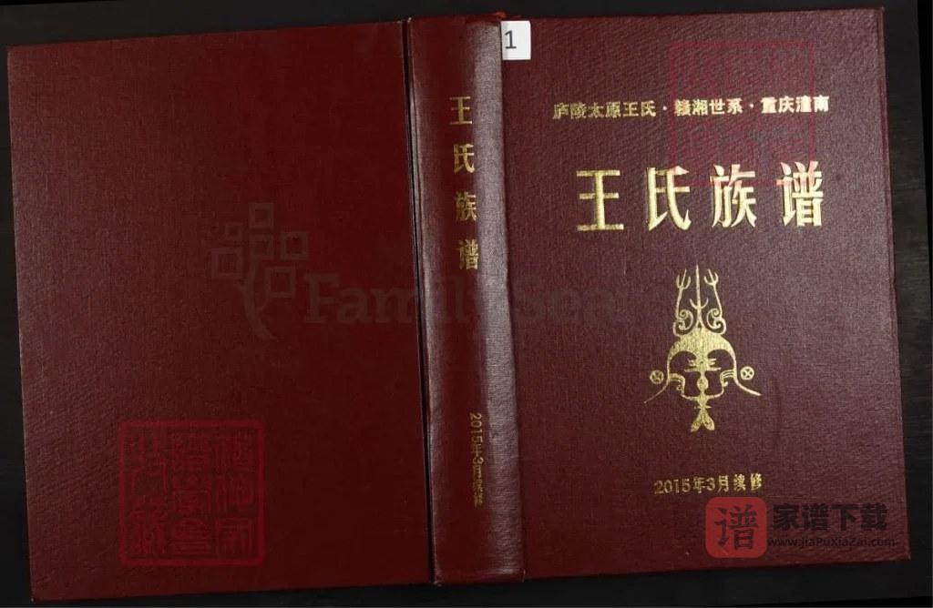 图片[1]-四川遂宁安居区庐陵太原王氏赣湘世系重庆潼南王氏族谱PDF高清电子版下载-家谱下载