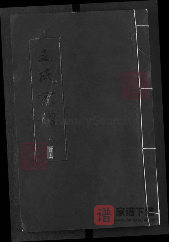湖北黄冈赤山潭王氏宗谱（三槐堂）PDF高清电子版下载-家谱下载