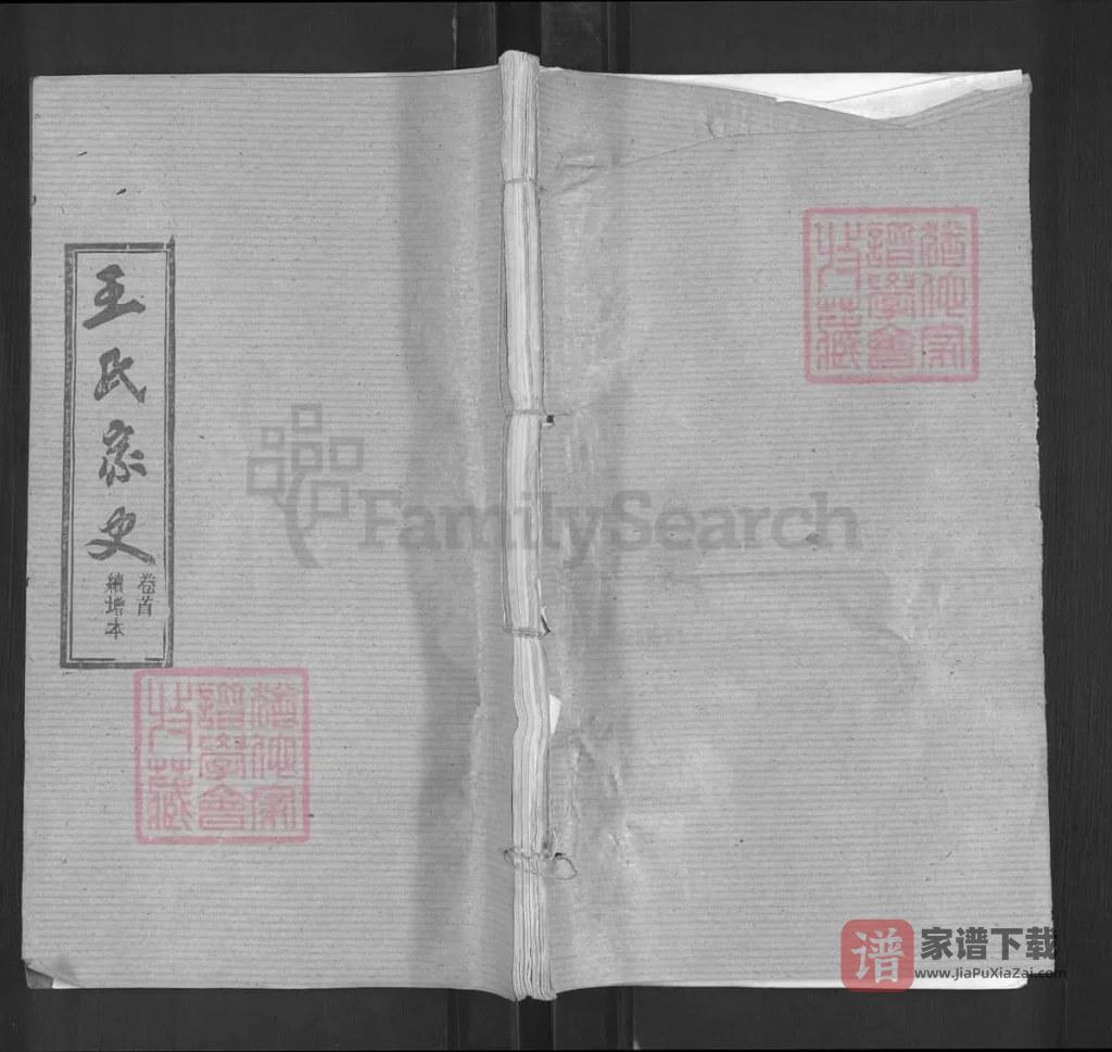 图片[1]-湖北黄冈蕲春县王氏宗谱（三槐堂）PDF高清电子版下载-家谱下载