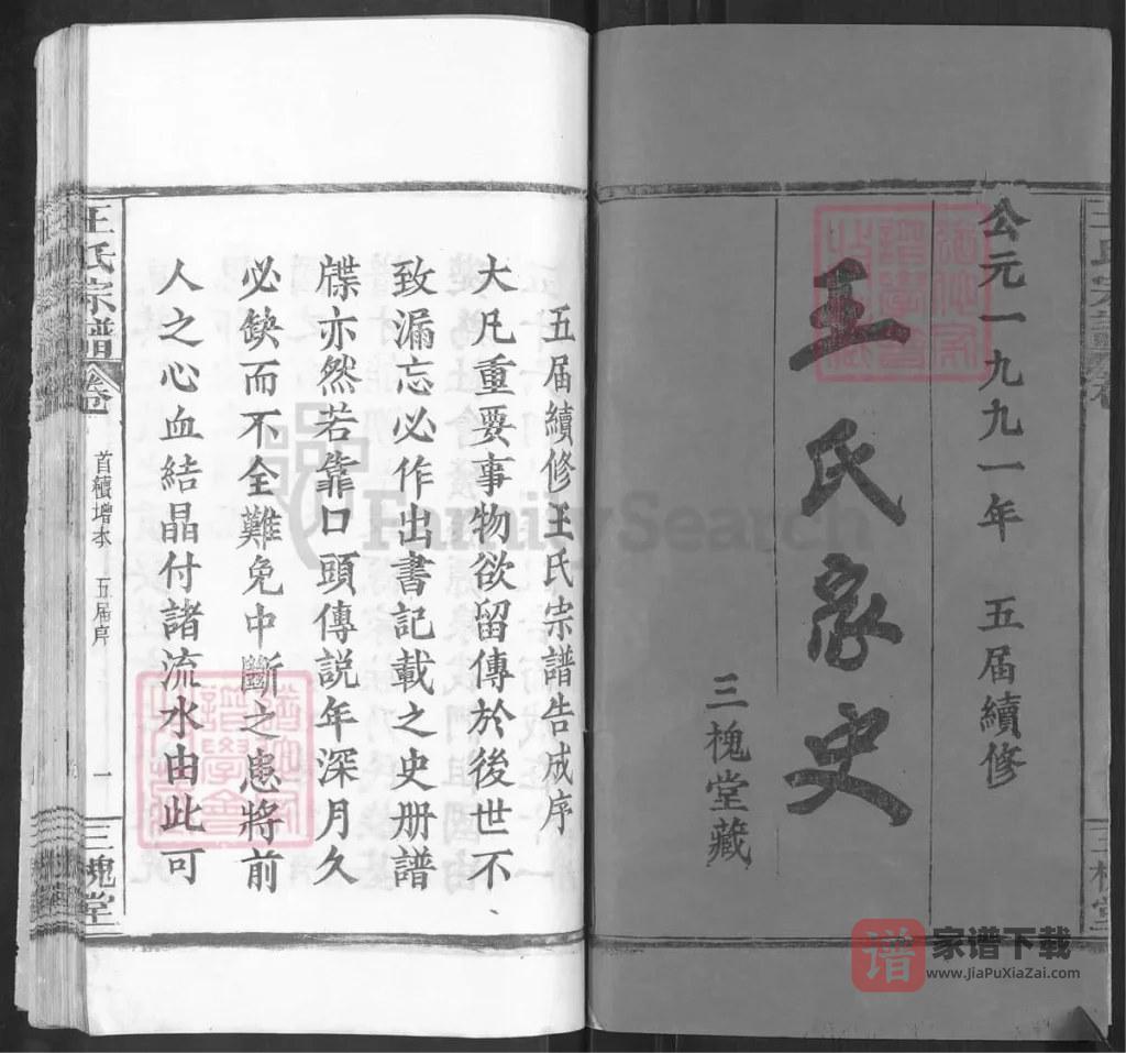 图片[2]-湖北黄冈蕲春县王氏宗谱（三槐堂）PDF高清电子版下载-家谱下载