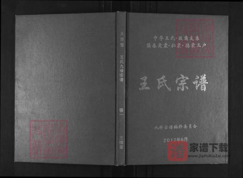 湖北黄冈蕲春王氏宗谱黄梅鼓角支系（三槐堂）PDF高清电子版下载-家谱下载