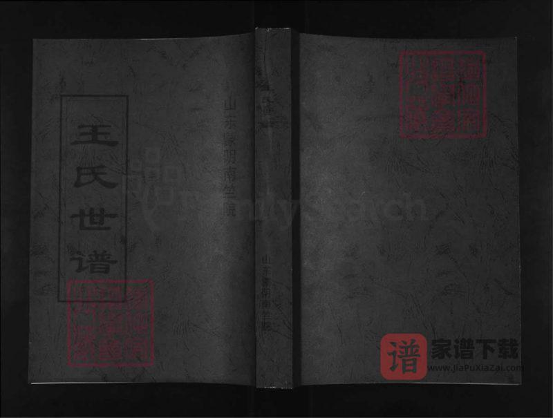 山东临沂蒙阴南竺院王氏世谱PDF高清电子版下载-家谱下载