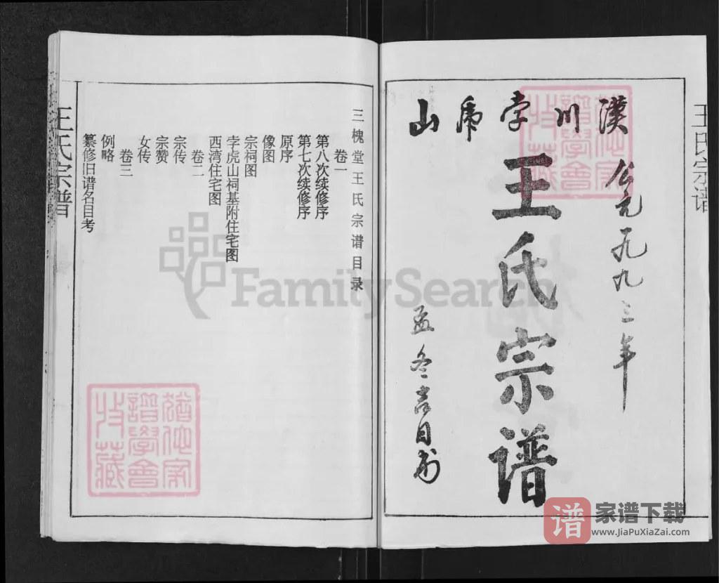 图片[2]-湖北汉川孛虎山王氏宗谱（三槐堂）PDF高清电子版下载-家谱下载