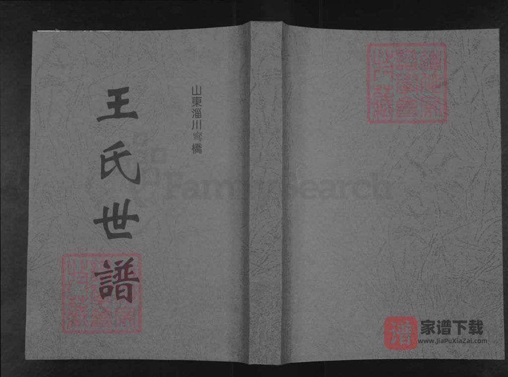 图片[1]-山东淄川窎桥王氏世谱PDF高清电子版下载-家谱下载