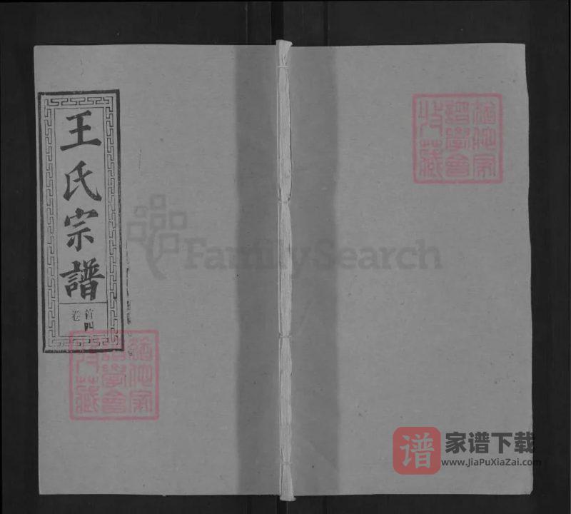 湖北黄冈王家店王氏宗谱（务本堂）PDF高清电子版下载-家谱下载