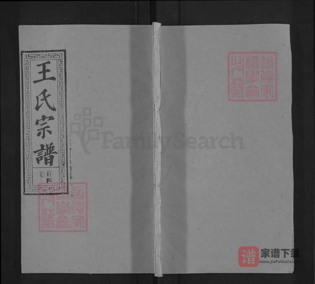 图片[1]-湖北黄冈王家店王氏宗谱（务本堂）PDF高清电子版下载-家谱下载