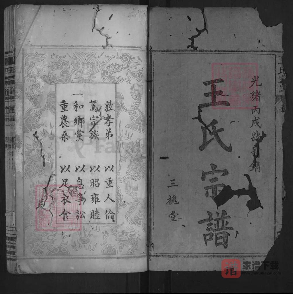 图片[1]-湖北黄冈王氏宗谱（三槐堂，光绪16年本）PDF高清电子版下载-家谱下载