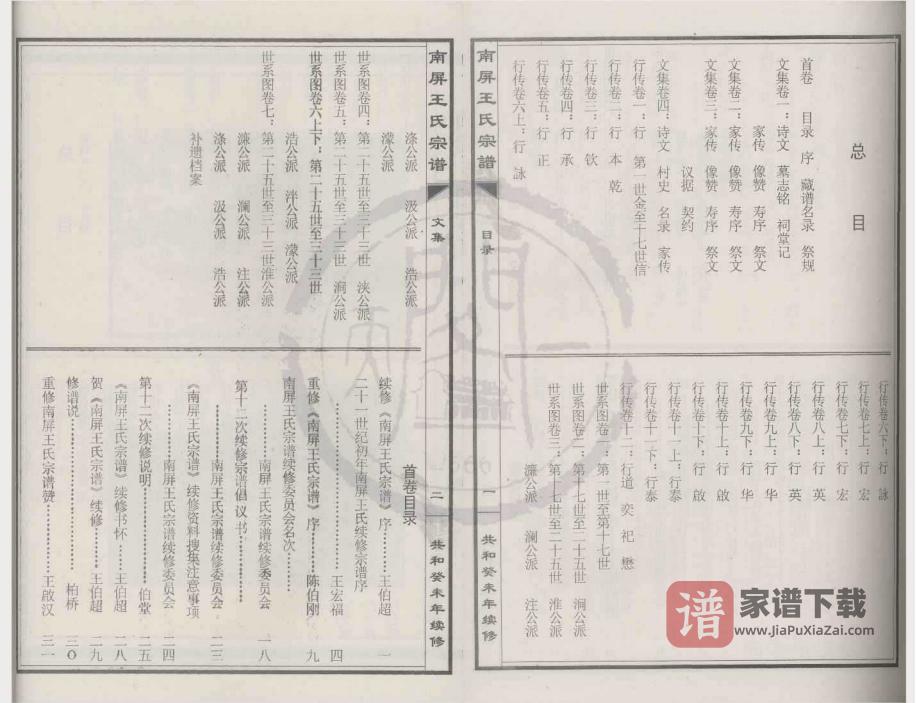 图片[2]-浙江绍兴新昌县南屏王氏宗谱（永思堂）PDF高清电子版下载-家谱下载
