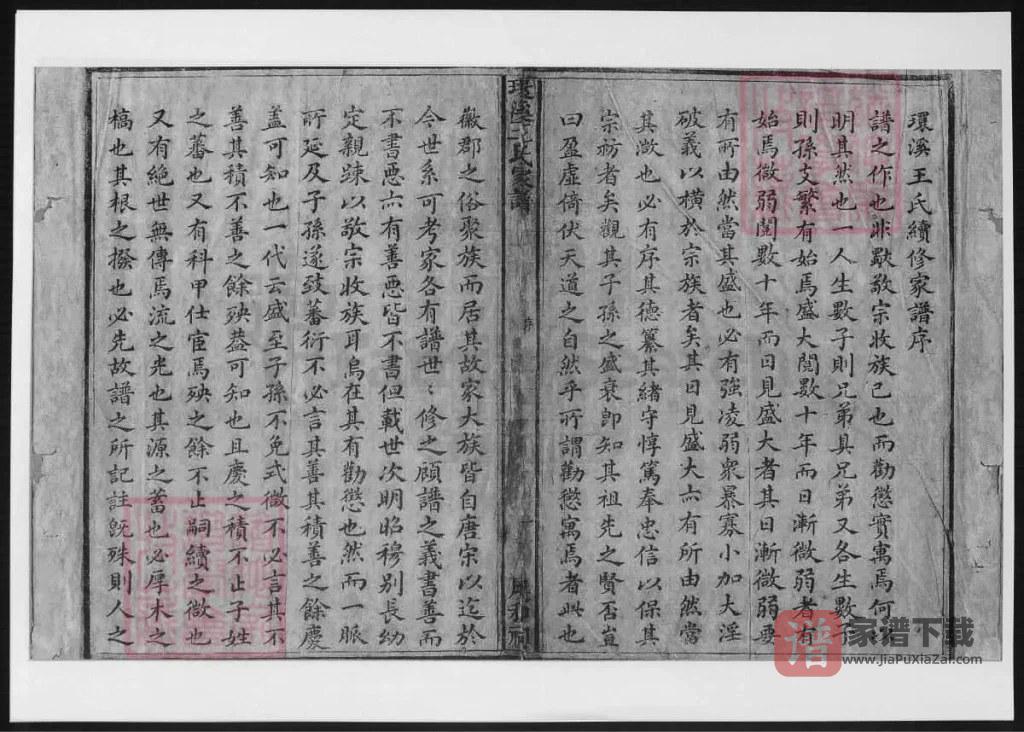图片[1]-安徽黄山祁门环溪王氏家谱（履和堂）PDF高清电子版下载-家谱下载